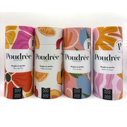 BOUGIE EN PERLES POUDRÉE